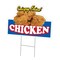 Signmission Crispy Fried Chicken Die Cut Yard & Stake plastic window, 1216-Crispy Fried Chicken C-DC-1216-Crispy Fried Chicken19 - alternate 1