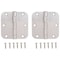 Prosource Door Hinge, Stainless Steel, Stainless Steel, Loose Pin, 180 deg Range of Motion 20338SS-35RC-DB-P - alternate 1