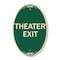 Signmission Exit Sign, Heavy Gauge Aluminum, 18 in W, 12 in H A-OV-G-1218-22822 - alternate 1