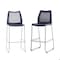 Flash Furniture HERCULES Series Navy Stack Bar Stool with Air-Vent Back and Gray Powder Coated Sled Base, 3PK 3-RUT-498A-BS-NV-GG - alternate 1