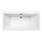 Kingston Brass 66-Inch Acrylic Rectangular Double Ended Freestanding Tub with Overflow/Drain Assembly VTSQ663422M3 - alternate 1