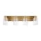 Jonathan Y Irving 27.75" 4-Light Seeded Glass/Iron Modern Contemporary LED Vanity Light, Brass Gold JYL7558D - alternate 5