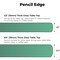 Fab Glass And Mirror 25in. Clear Square Glass Table Top 3/8in. Thick Pencil Polish Tempered Touch Corners 25SQR10THPETE - alternate 5