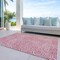 Homeroots 8' X 10' Blush And Ivory Abstract Washable Indoor Outdoor Area Rug 599697 - alternate 5