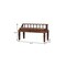 Homeroots 43in Beige and Brown Boucle and Solid Wood Upholstered Bench 723433 - alternate 5