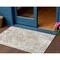 Homeroots 3' X 5' Ivory Beige And Linen Floral Washable Indoor Outdoor Area Rug 611192 - alternate 1