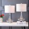 Jonathan Y Cecile 25.5" Glass Teardrop LED Table Lamp, Clear/Chrome, 2PK JYL1081C-SET2 - alternate 5
