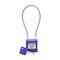 Brady Velocity 8in Compact Cable Lockout Padlocks Nylon 4in Shackle Clearance KD Purple CPPL-PRP-200CB-KD - alternate 1