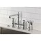 Kingston Brass Bridge Kitchen Faucet with Brass Sprayer, Polished Chrome KS7271BPLBS - alternate 5