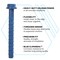 Tapcon 5/8 x 6 in Heavy-Duty Hex Head Concrete Anchors Corrosion Resistant Blue Climaseal Coating, 2PK 50416 - alternate 4
