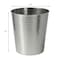 Happimess Axel Modern Minimalist Hammered Steel 2-Gallon Wastebasket, Polished Steel HPM1110E - alternate 3