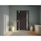 Vdomdoors Aluminum Door Cynex 6777 Brown Entry Steel Metal Modern Painted W32+14xH80 Left Inswing CYNEX6777EXD-BRW-W32+14xH80-LH-I - alternate 3