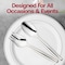 Smarty Had A Party Silver Disposable Plastic Serving Spoons (150 Spoons), 150PK 2642-CASE - alternate 7