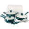 Spice By Tia Mowry 10 Piece Ceramic Nonstick Aluminum Cookware Set in Teal 87069.10R - alternate 1