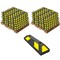 Traffic Kontrol Parking Curb Block 20inIN Long - Wheel Stop - Yellow/Black Striped - 720PC Bulk Pallet, 720PK TK-PS-20-BKYW-720 - alternate 1