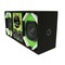 Deejay Led Loaded Box w/Two Despacito Heavy Duty 6-in Woofers One Horn and w/Two Bullet Tweeters GREEN TBH6GREEN - alternate 3