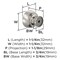 Amerock Chalice 1-1/4 inch (32mm) Diameter Satin Nickel Cabinet Knob, 25PK 25VMP37022G10 - alternate 2