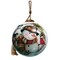 Homeroots Winter Wreath Forest Snowman Hand Painted Mouth Blown Glass Ornament 477546 - alternate 1