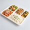 Eco-Rootz 5 Compartment Molded Fiber Tray, 125PK ER-T009-125-BPI - alternate 2
