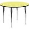 Flash Furniture Round Activity Table, Laminate, Yellow XU-A42-RND-YEL-T-A-GG - alternate 1