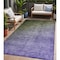 Homeroots 5' X 8' Olive Green and Purple Ombre Washable Non Skid Indoor Outdoor Area Rug 563722 - alternate 1