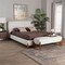 Baxton Studio Vinicio Mid-Century Modern Cream Boucle and King 2-Piece Bedroom Set 254-14063-14001-ZORO - alternate 7