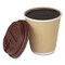 Karat Ripple Hot Cups, 10 oz, Paper, Kraft/White, 500PK C-KRC510 - alternate 3