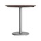 Flash Furniture 31.25" Round Outdoor Tabletop, Dark Brown, Seamless Surface Technology, 18" Round Silver Base ST-RD31-WBR-TR18S-GG - alternate 3