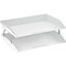 Acrimet Facility 2 Tier Letter Tray Side Load Letter Size A4 Desktop File Organizer Plastic White 253.6 - alternate 1