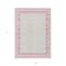 Homeroots 9' X 12' Pink And Ivory Striped Washable Indoor Outdoor Area Rug 610496 - alternate 6