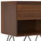 Homeroots 24" Walnut Solid Wood Two Drawer Nightstand 640741 - alternate 2