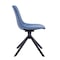 Leisuremod Markley Modern Leather Swival Dining Chair With Metal Legs in Blue MSCBL-18-BU - alternate 6