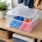 Basicwise Storage Container, 10-1/2 in L x 14 in W x 5-1/2 in H, Clear, Plastic QI003259.3 - alternate 7