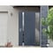 Vdomdoors Steel Door Cynex 6777 Grey Sidelight Exterior Window Stainless Inserts Single Modern Painted-W36+16 CYNEX6777EXD-GRE-W36+16 x H80-Right-hand Outswing - alternate 2