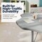 Flash Furniture Commercial Adjustable Height Flower Activity Table with Locking Casters-Gray XU-A60-FLR-GRY-T-P-CAS-GG - alternate 5