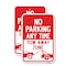 Signmission No Parking Anytime Tow-away Zone, 18'' X 24'' 2 Signs, Heavy Gauge Aluminum, 2PK A-1824-2PACK-25062 - alternate 1