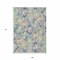 Homeroots 9' X 12' Beige Blue And Green Geometric Washable Indoor Outdoor Area Rug 609122 - alternate 6