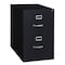Hirsh 18" W 2 Drawer Vertical File Cabinet, Black, Legal 14419 - alternate 1