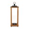 Homeroots 24" Brown And Black Geometric Metal And Solid Wood Floor Lantern Candle Holder 634825 - alternate 1