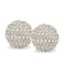 Homeroots Set Of Two 4" Silver And Clear Faux Crystal Decorative Orbs, 2PK 480014 - alternate 1