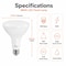 Euri Lighting BR40 LED Flood Bulb, 11W, 1000 lm, 75W Eq., 4000K, E26, Dimmable, CEC/JA8, UL EB40-11W5040cec - alternate 2