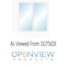 Factory 2U Windows Horizontal Sliding Window 36in x 36in Black Ext / White Int Vinyl LowE Insulated Glass Argon Fill 803735 - alternate 3