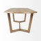 Homeroots 92" Natural And Brown Solid Wood Trestle Base Dining Table 380479 - alternate 4