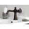 Kingston Brass One-Handle Single-Hole Bathroom Faucet with Knurled Handle and Push Pop-Up Drain, Oil Rubbed Bronze KS3545RKZ - alternate 3