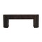 Homeroots 49in Brown Solid Wood Storage Bench With Cabinet 718237 - alternate 1
