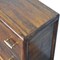 Homeroots 32" Brown Solid Wood Two Drawer Nightstand With Leather Shelf 651505 - alternate 5