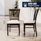 Flash Furniture HERCULES Vertical Slat Back Walnut Wood Restaurant Chair - Tan Vinyl Seat XU-DGW0008VRT-WAL-TNV-GG - alternate 7