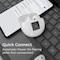 Alpha Digital Bluetooth 5.2 Earbuds-  Stereo/Noise Cancel, 30Hr Battery - White Q81 - alternate 4