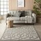 Homeroots 6' X 9' Cream And Gray Trellis Indoor Outdoor Area Rug 550465 - alternate 3