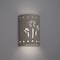 Luxury Lighting Mirage Flats 13 in Tall Ceramic Outdoor Wall Light, Palm Tree Cutouts, Cottonwood Paint Finish, 2PK (2) 102-22B-CW-ud-7-17 - alternate 1